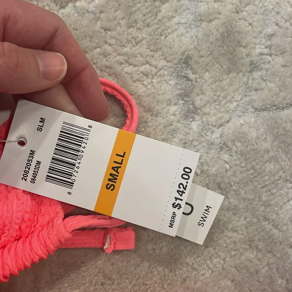 Brand new lucky brand, bathing suit, string, bikini size small neon - Picture 3 of 12